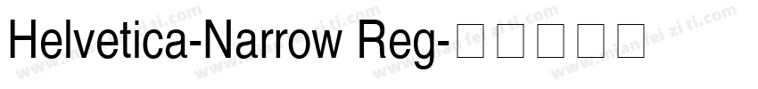 Helvetica-Narrow Reg字体转换